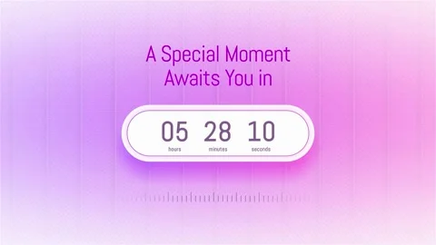Countdown Timers After Effects stock