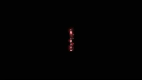 Countdown UI HUD information blocks, construction of letters and numbers Stock Footage 224164465