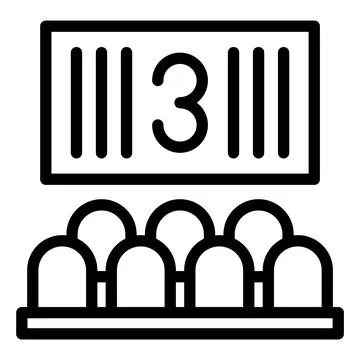 Countdown Vector Icon Design Illustration Stock Illustration