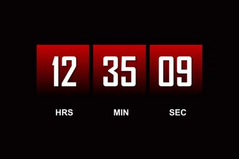 Countdown vector template 스톡 일러스트
