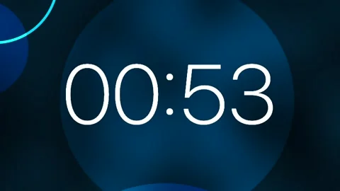 Countdown Video 1 Minute Stock Footage 259853342