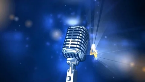 Countdown. Video for beginning singing Stock Footage 71752433