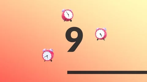 Countdown Video With Progress Bar. Stock Footage 288158238