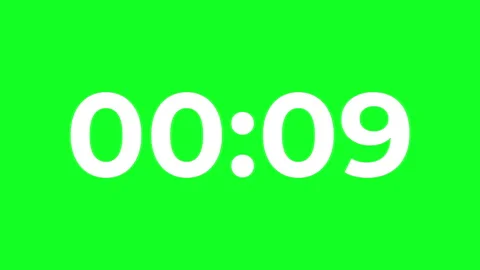 Countdown to zero with a 10second digital clock display. Stock Footage 310866624