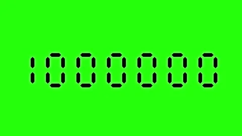 Countdown from zero to one million on a ... | Stock Video | Pond5