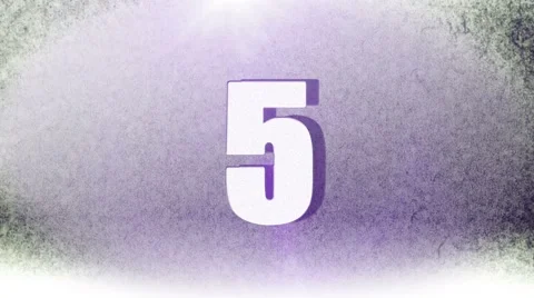 Countdown2 10-0 vintage Video stock 48018433