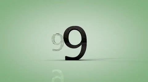 CountDown3D 25fps Stock Footage 12525787