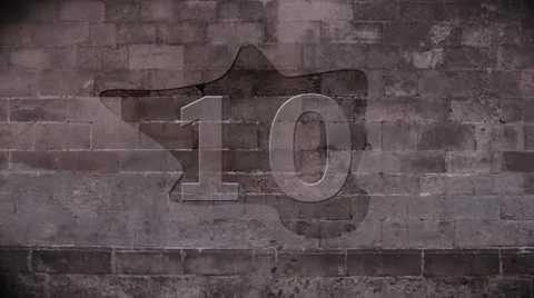 CountDownWall 23.976fps Stock Footage 14798443