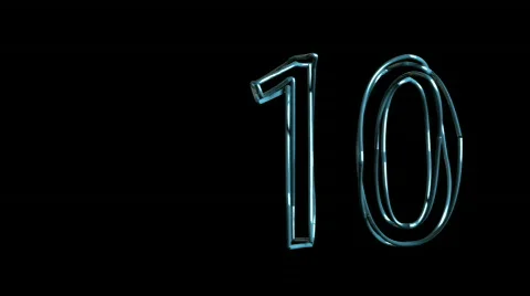 CountdownWithAlphaMatte Stock Footage 632374