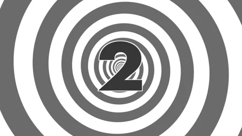 Counter from 0 to 9 with a grey background spiral countdown Stock Footage 279169943