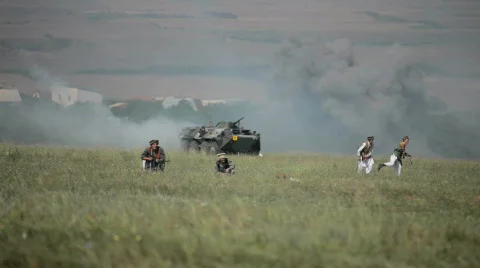 Counter attack Stock Footage 816173