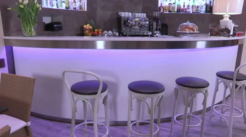 A counter of a bar Stock Footage 61767532