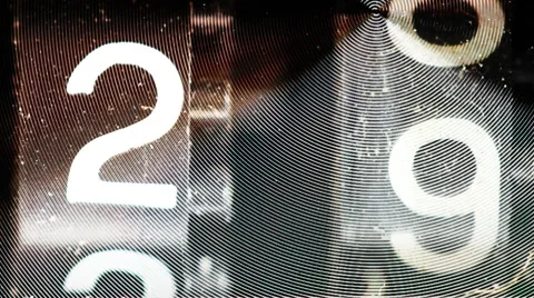 Counter casette tape numbers 库存影片 7728825