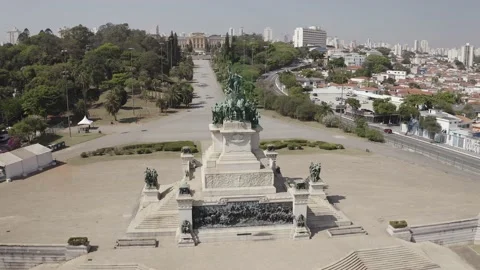Counter-clockwise around Altar da Pátria Stock Footage 140064658