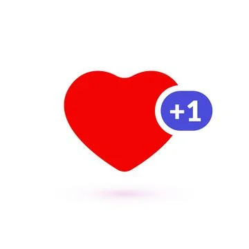 Like counter, comment follower and notification symbol Stock Illustration