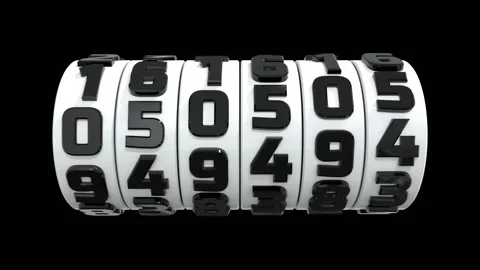 The counter counts numbers from zero to one million. Stock Footage 142258196