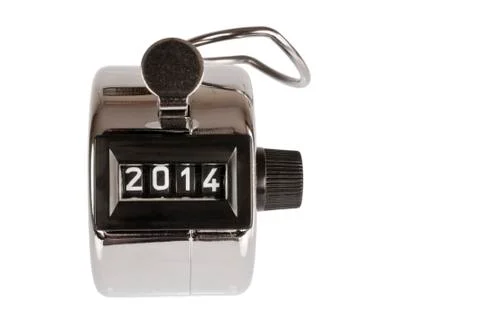 Counter with date at 2014 Stock Photos