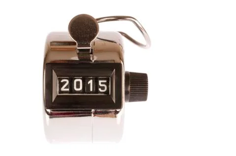 Counter with date at 2015 Stock Photos