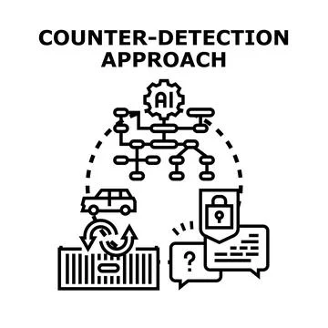 Counter detection approach using artificial intelligence technology Stock Illustration