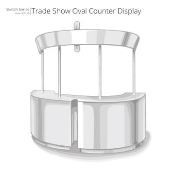 Counter Display. Stock Illustration