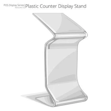 Counter Display Stand. Stock Illustration