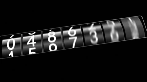 The counter in the frame. One Million, rotate. 스톡 동영상 32227295