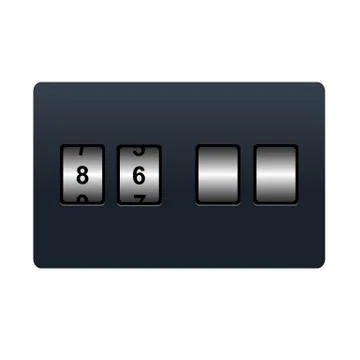 Counter Illustrazione stock
