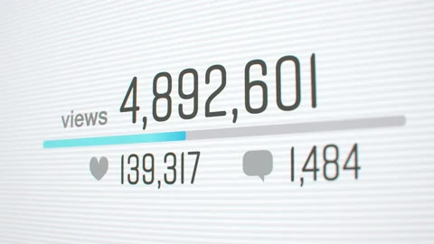 Counter increasing in social web Stockbeeldmateriaal 103411316