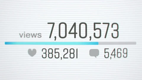 Counter increasing in social web Vídeos de archivo 103411327