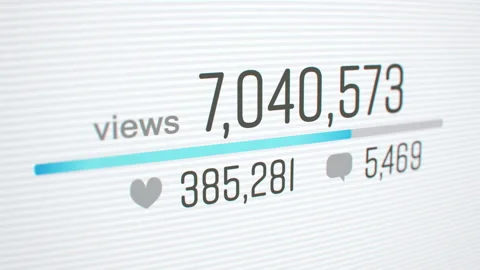 Counter increasing in social web 스톡 동영상 103411366