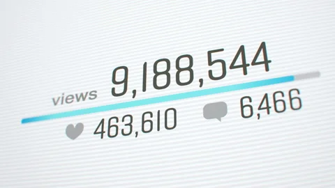 Counter increasing in social web Video stock 103411403