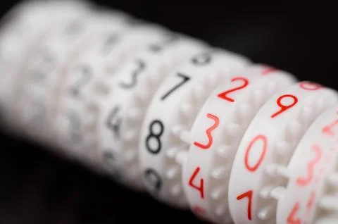 Counter, macro Foto stock