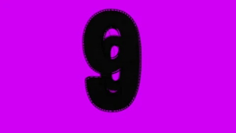 Counter magenta 10 Stock Footage 201016458