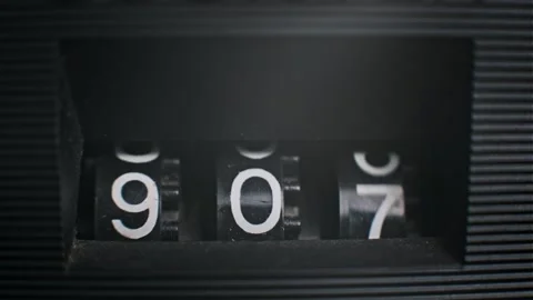 Counter: Numbers 800 to 900 Stock Footage 293058185