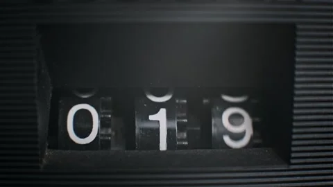 Counter: Numbers Change Rapidly Stock Footage 304111628