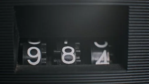 Counter: Numbers Counting Up to 999 Video stock 293340651