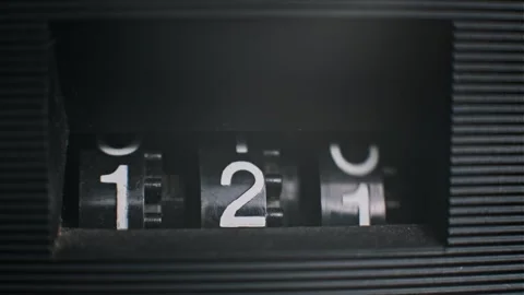 Counter: Numbers Counting Down Video stock 296119571