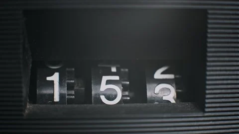 Counter Numbers Roll Upwards Stock Footage 303889238