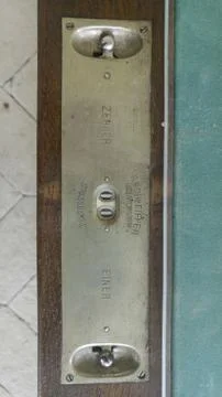 Counter of an old pool billiard table Stock Photos