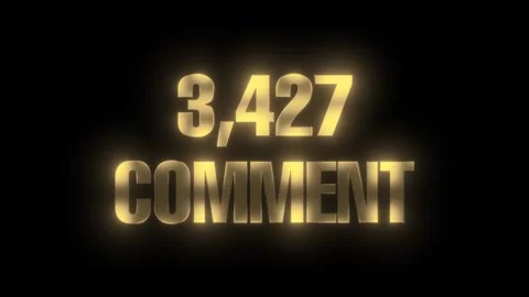 Counter Quickly Increasing Comments from 0 to 7000 comments animation Stock Footage 320832527