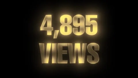 Counter Quickly Increasing Views from 0 to 10000 views animation Stock Footage 320832526