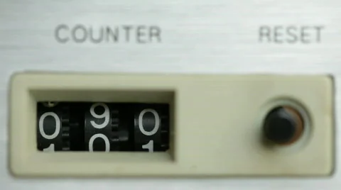 Counter reset Video stock 823299