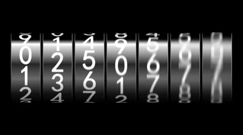 The counter. Seamless loop. Stock Footage 32227040