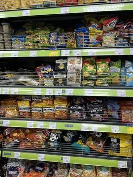Counter with snacks Stock Photos