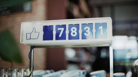 Like counter working in trendy cafe 스톡 동영상 76048211