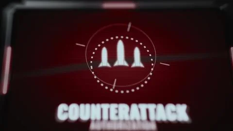 Counterattack Authorization on Military Dashboard Stock Photos