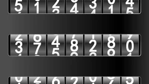 Counters in black frames 스톡 동영상 92046248