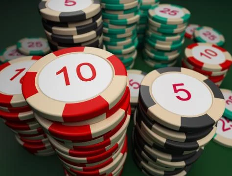 Counters for a roulette Stock Illustration