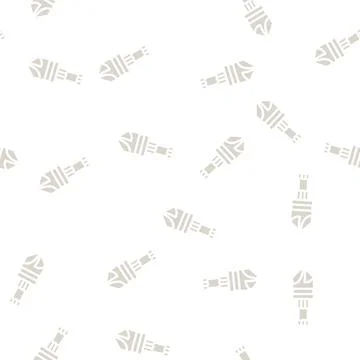 Countersink drill bit glyph vector seamless pattern Stock Illustration