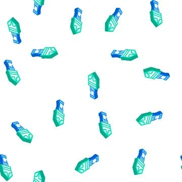 Countersink drill bit isometric icon seamless pattern Stock Illustration